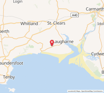 Map of Brook, WalesWales