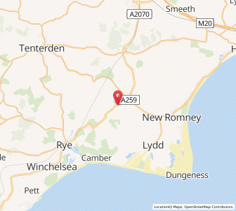 Map of Brookland, EnglandEngland