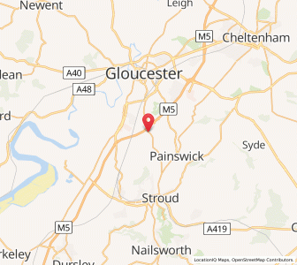 Map of Brookthorpe, EnglandEngland