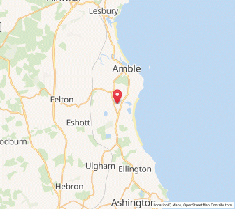 Map of Broomhill, EnglandEngland