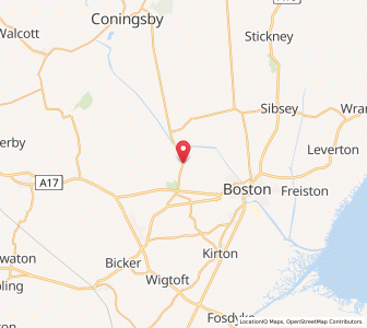Map of Brothertoft, EnglandEngland