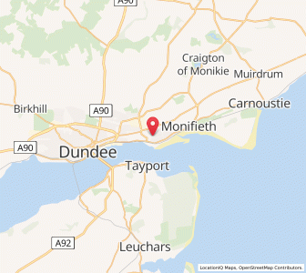 Map of Broughty Ferry, ScotlandScotland