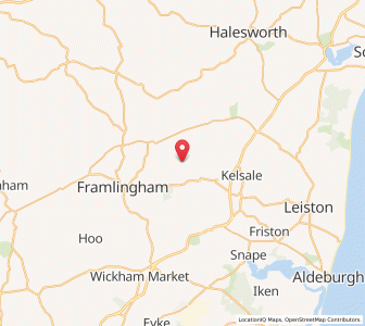 Map of Bruisyard, EnglandEngland