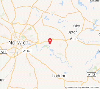 Map of Brundall, EnglandEngland