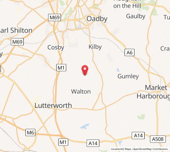 Map of Bruntingthorpe, EnglandEngland