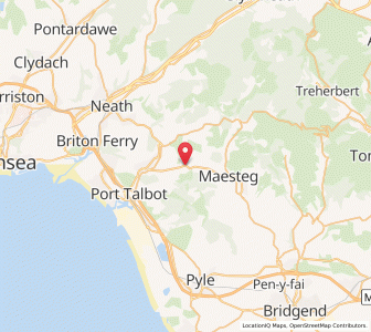 Map of Bryn, WalesWales