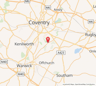 Map of Bubbenhall, EnglandEngland