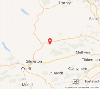 Map of Buchanty, ScotlandScotland