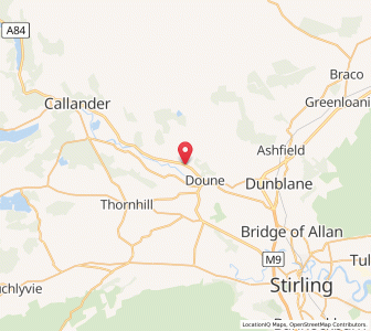 Map of Buchany, ScotlandScotland