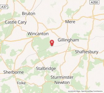 Map of Buckhorn Weston, EnglandEngland