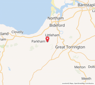 Map of Buckland Brewer, EnglandEngland