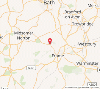 Map of Buckland Dinham, EnglandEngland