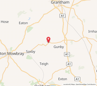 Map of Buckminster, EnglandEngland