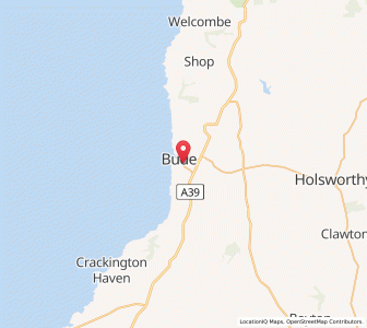 Map of Bude, EnglandEngland