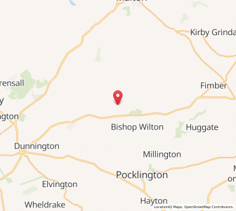 Map of Bugthorpe, EnglandEngland