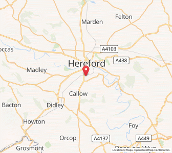 Map of Bullingham, EnglandEngland