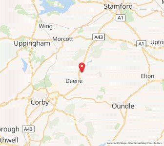 Map of Bulwick, EnglandEngland