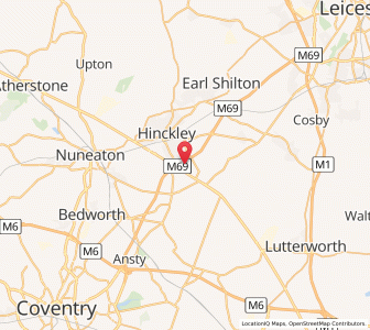 Map of Burbage, EnglandEngland