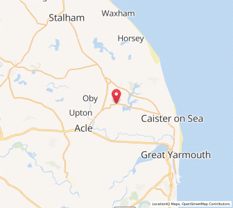Map of Burgh Saint Margaret, EnglandEngland