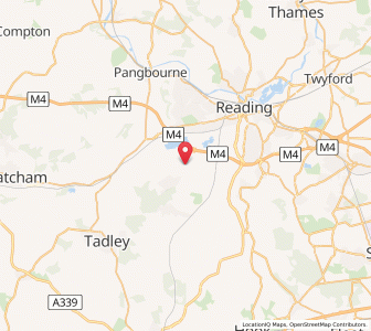 Map of Burghfield, EnglandEngland