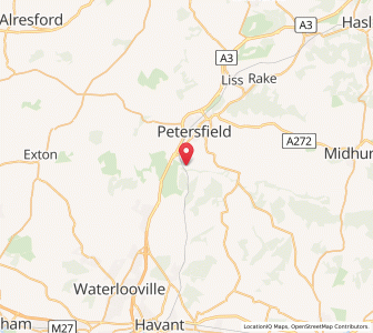Map of Buriton, EnglandEngland