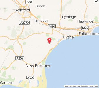 Map of Burmarsh, EnglandEngland