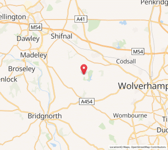 Map of Burnhill Green, EnglandEngland
