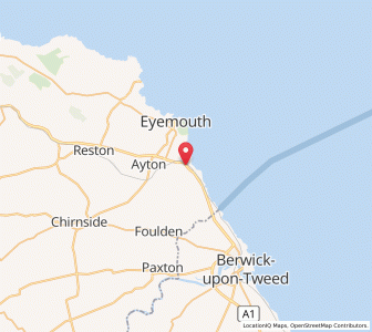 Map of Burnmouth, ScotlandScotland