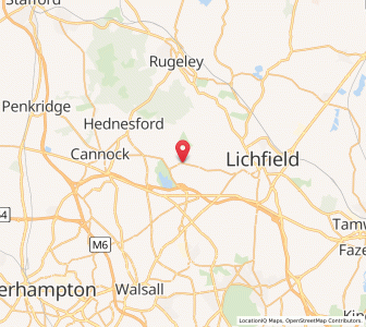 Map of Burntwood, EnglandEngland