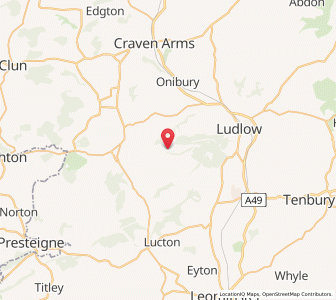 Map of Burrington, EnglandEngland