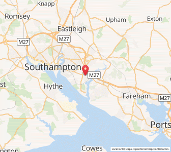Map of Bursledon, EnglandEngland