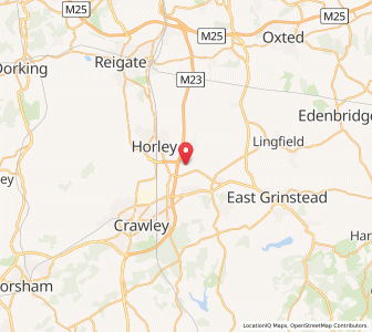 Map of Burstow, EnglandEngland