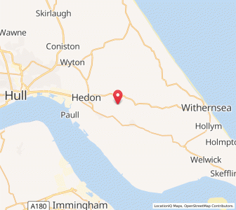 Map of Burstwick, EnglandEngland