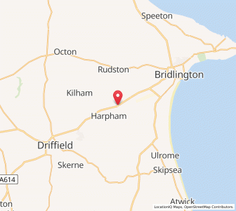 Map of Burton Agnes, EnglandEngland