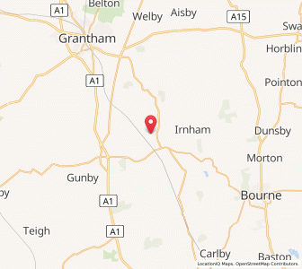Map of Burton Coggles, EnglandEngland