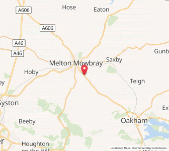 Map of Burton Lazars, EnglandEngland