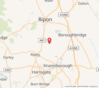 Map of Burton Leonard, EnglandEngland