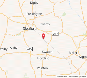 Map of Burton Pedwardine, EnglandEngland