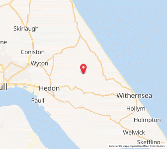 Map of Burton Pidsea, EnglandEngland