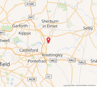Map of Burton Salmon, EnglandEngland