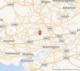 Map of Burtonwood, EnglandEngland