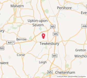 Map of Bushley, EnglandEngland