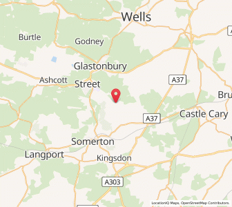 Map of Butleigh, EnglandEngland
