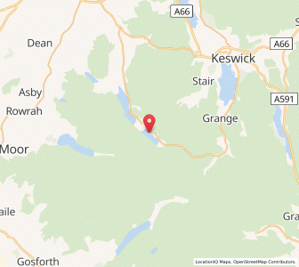 Map of Buttermere, EnglandEngland