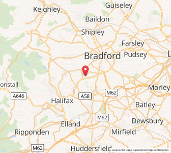 Map of Buttershaw, EnglandEngland