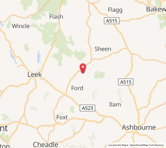 Map of Butterton, EnglandEngland