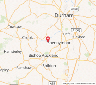 Map of Byers Green, EnglandEngland