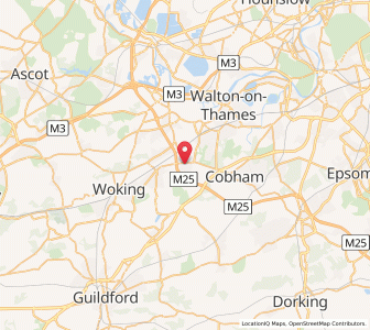 Map of Byfleet, EnglandEngland