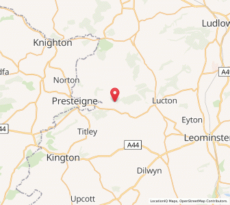 Map of Byton, EnglandEngland