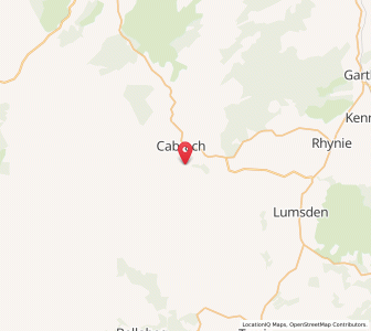 Map of Cabrach, ScotlandScotland